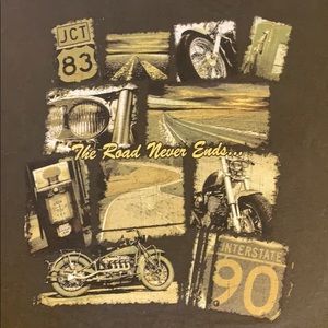 Newport Blue Brown men XL T-shirt